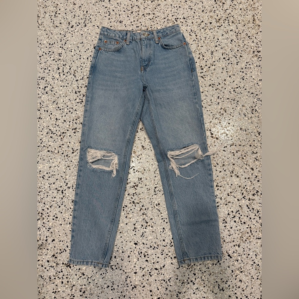Topshop Light Blue Denim Jeans